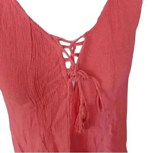 Paperdoll Asymmetrical Rayon Sleeveless Mini Dress - Picture 6 of 8